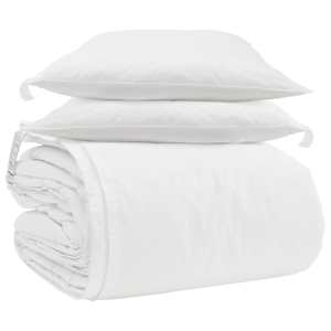 Sada přikrývek s polštářem 3 pcs Bílá Peří - obrázek 2