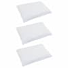 vidaXL Teki komplekt padjaga 3 tk Valge Down Feather