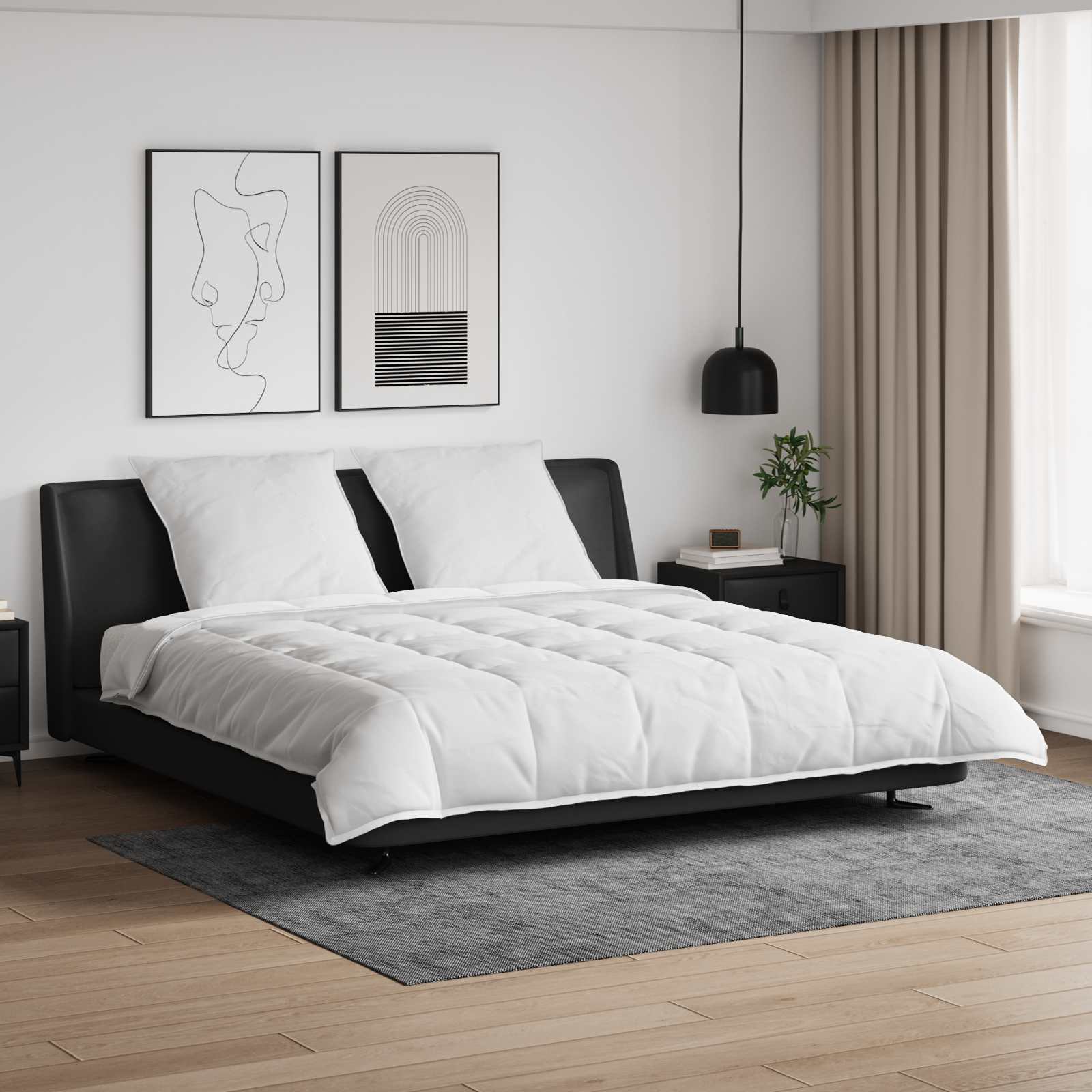 Komplet odej z blazino 3 pcs Bela Perje