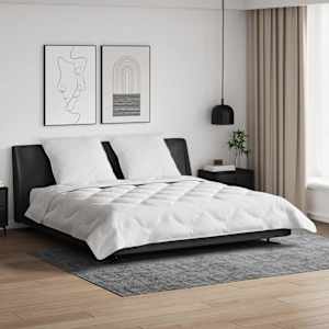 Odeja z blazino 3 pcs Bela Mikrofibra