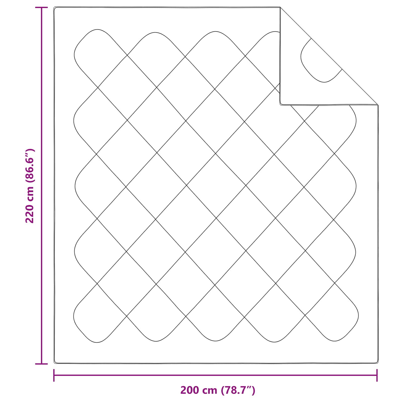 Πάπλωμα με μαξιλάρι 3 pcs Λευκό Μικροΐνες - Image 8