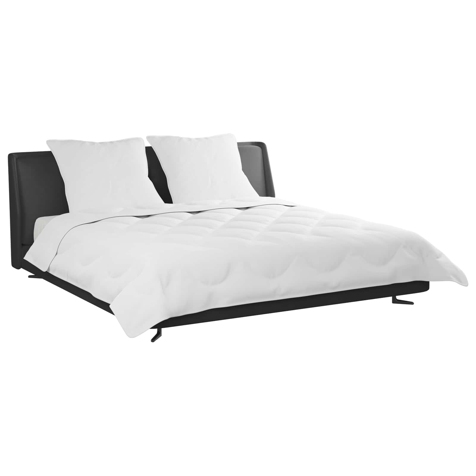 Thumbnail - vidaXL Bettdecke mit Kissen 3 pcs Weiß Mikrofaser