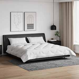 Odeja z blazino 3 pcs Bela Mikrofibra