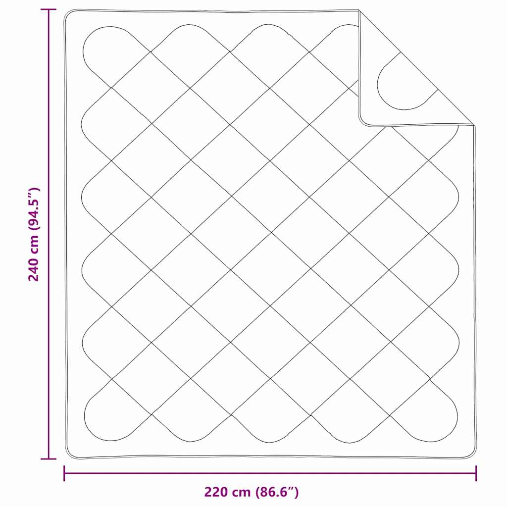 Dekbed met kussen 3 pcs Wit Microfibre image 12