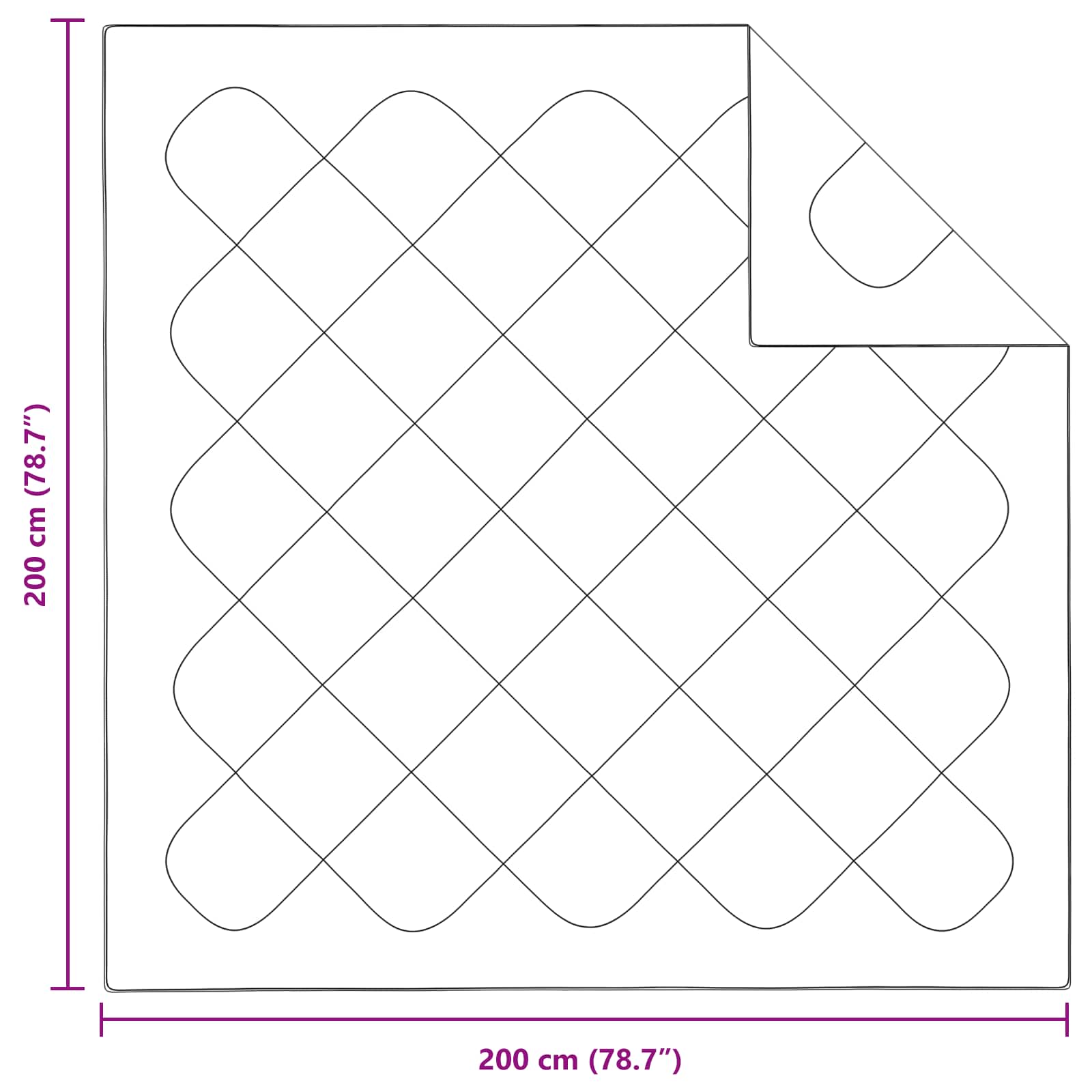 Odeja z blazino 3 pcs Bela Mikrovlakna - slika 8