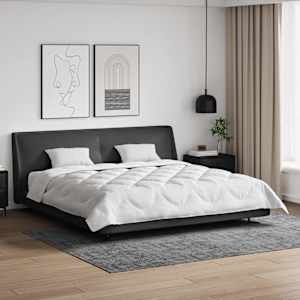 Odeja z blazino 3 pcs Bela Mikrovlakna