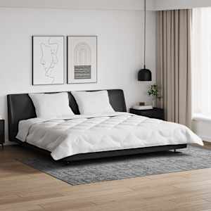 Zimska posteljnina z blazino 3 pcs Bela Mikrovlakna