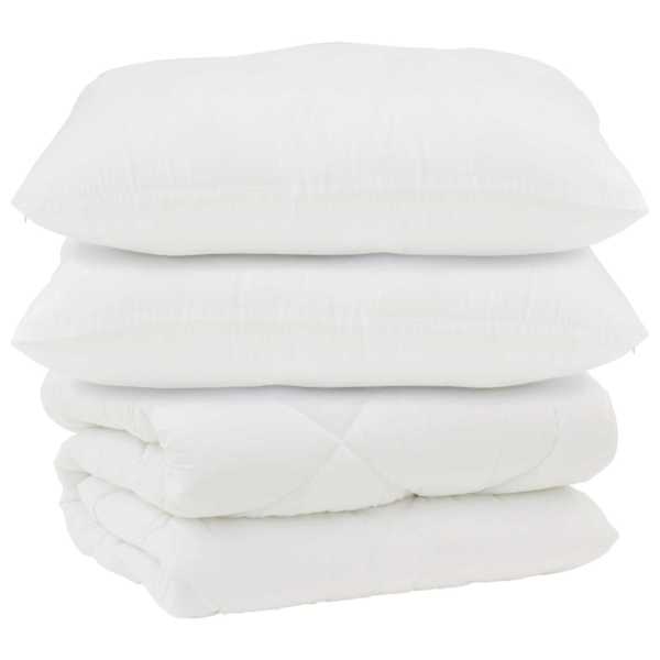 vidaXL Tek padjadega padjaga 3 tk Valge Mikrofiber ja allahindlused