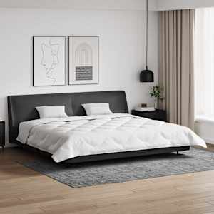 Pokrivač z blazinami z blazino 3 pcs Bela Mikrofibra in perje