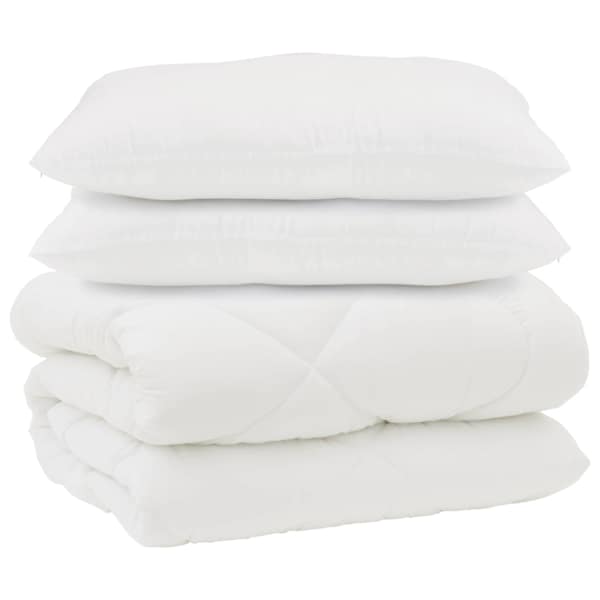 vidaXL Tek padjadega padjaga 3 tk Valge Mikrofiber ja allahindlused