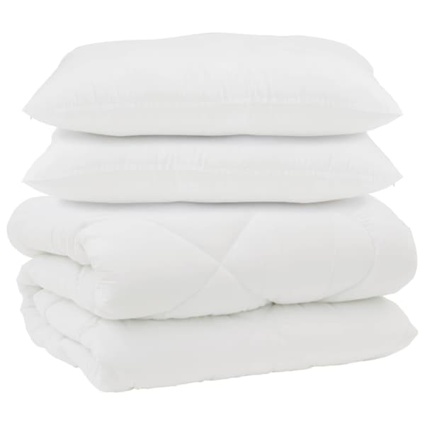 vidaXL Tek padjadega padjaga 3 tk Valge Mikrofiber ja allahindlused