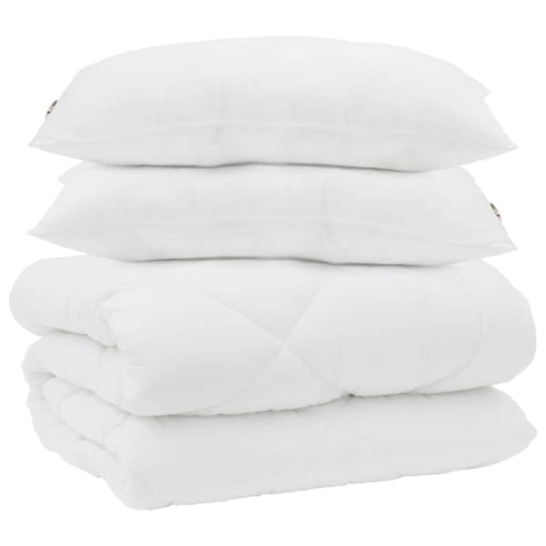 vidaXL Tek padjadega padjaga 3 tk Valge Mikrofiber ja allahindlused