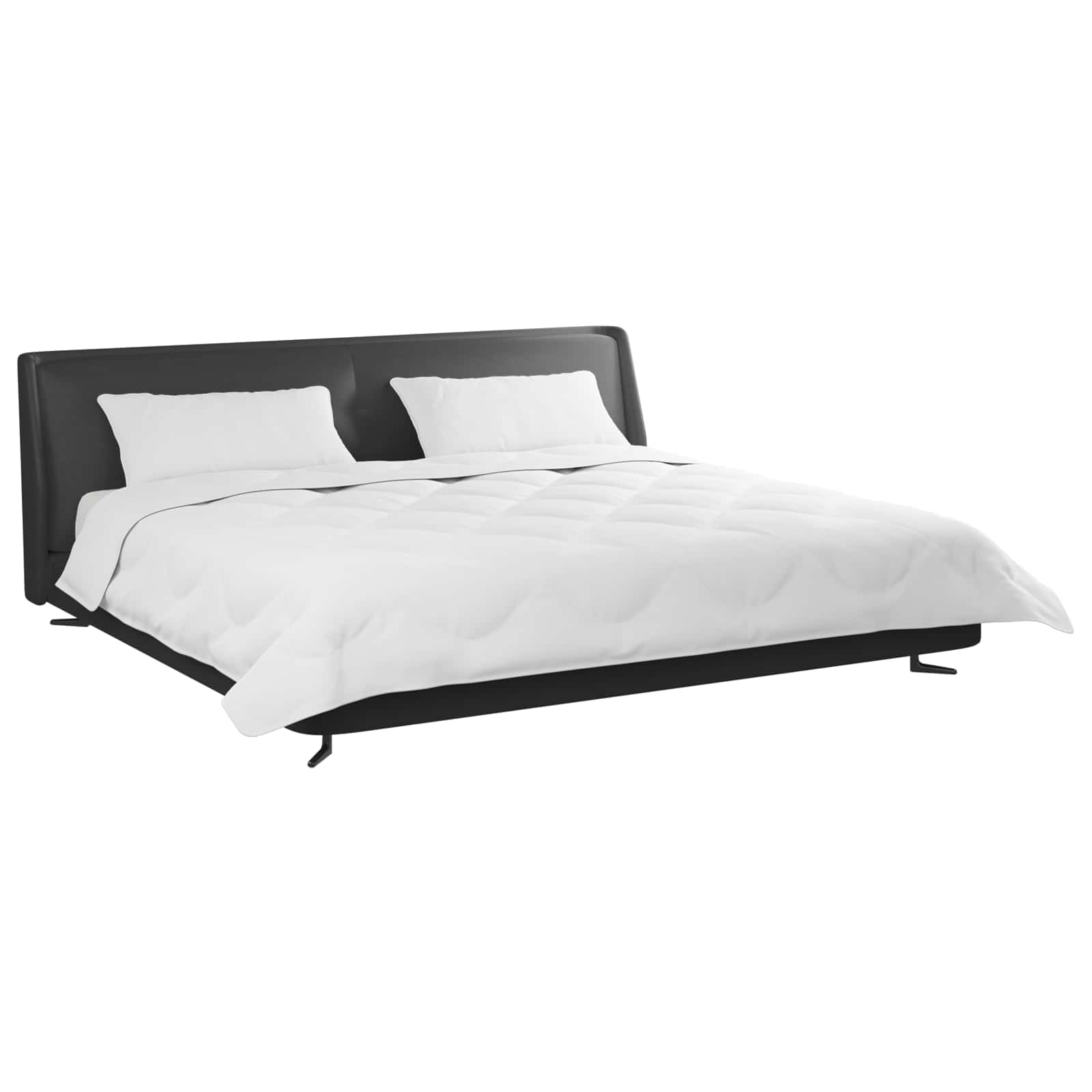 Pokrivač z blazinami z blazino 3 pcs Bela Mikrofibra in perje - slika 3