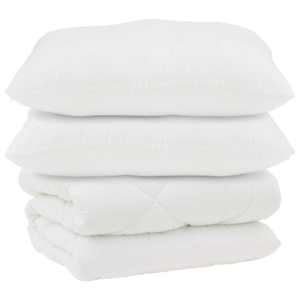 Duvet s polštáři s polštářem 3 pcs Bílá Mikrovlákno a peří - obrázek 2