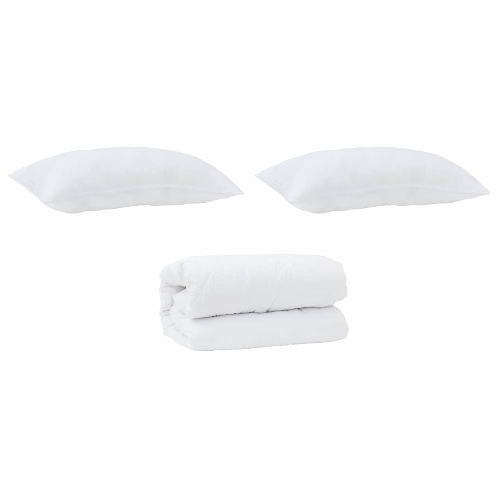 Thumbnail - vidaXL Bettdecken Set 3 pcs Weiß Mikrofaser und Daunenfedern