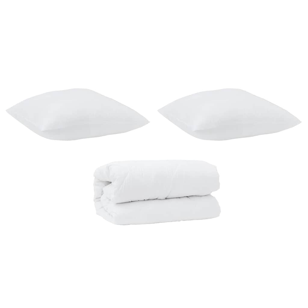 Thumbnail - vidaXL Bettdecken Set 3 pcs Weiß Mikrofaser und Daunenfedern