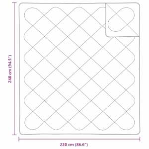 Duvet s polštáři s polštářem 3 pcs Bílá Mikrovlákno - obrázek 8