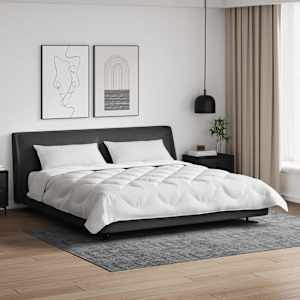 Pokrivač z blazinami z blazino 3 pcs Bela Mikrovlakna