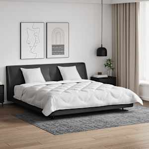 Pokrivač z blazinami z blazino 3 pcs Bela Mikrovlakna