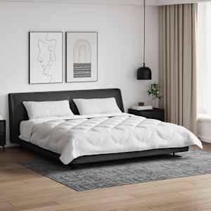 Odeja z blazino 3 pcs Bela Mikrofibra