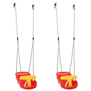 vidaXL Beebikiik 2 tk Punane 36 x 43 x 42 cm Plastmass