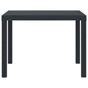 Vrtna miza Antracit 100 x 100 x 73 cm poli ratan
