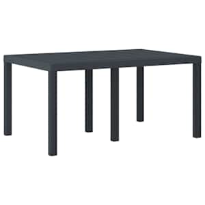 vidaXL Ilmastikukindel aiatabel Antratsiit 150 x 100 x 73 cm