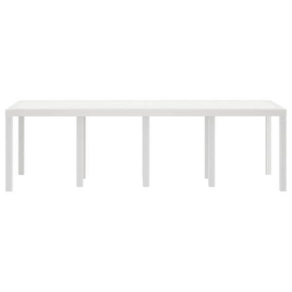 vidaXL Aialaud Valge 250 x 100 x 73 cm pol&uuml;rotang