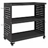 vidaXL T&ouml;&ouml;riistade k&auml;ru Must 75 x 35 x 73 cm K&uuml;lmvalmistatud teras