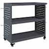 vidaXL T&ouml;&ouml;riistade k&auml;ru riiuliga rattaga Antratsiit 75 x 35 x 73 cm