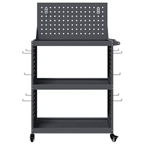 Nástrojový vozík s policí s kolem Antracit 65 x 35 x 111 cm - obrázek 5