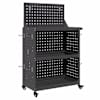 vidaXL T&ouml;&ouml;riistade k&auml;ru Must 65 x 35 x 111 cm K&uuml;lmvalmistatud teras