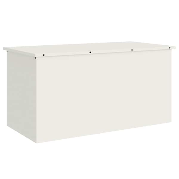 vidaXL Aia hoiukast padjade jaoks Tsingitud teras 100 x 50,5 x 50 cm