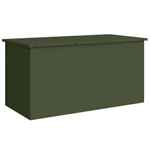 vidaXL Aia hoiukast padjade jaoks Tsingitud teras 100 x 50,5 x 50 cm