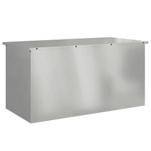 vidaXL Aia hoiukast padjade jaoks Tsingitud teras 100 x 50,5 x 50 cm