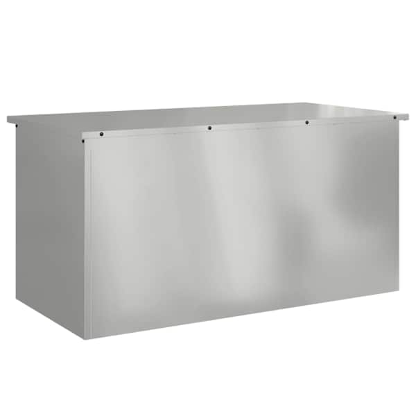 vidaXL Aia hoiukast padjade jaoks Tsingitud teras 100 x 50,5 x 50 cm