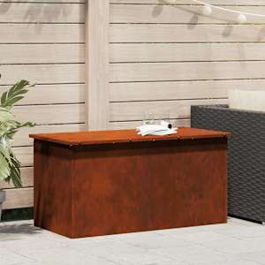 Zunanja shranjevalna škatla Rjav 100 x 50,5 x 50 cm Jeklo