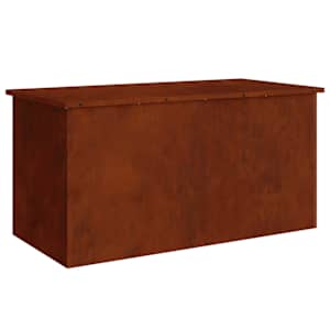 vidaXL Aia hoiukast padjade jaoks Tsingitud teras 100 x 50,5 x 50 cm