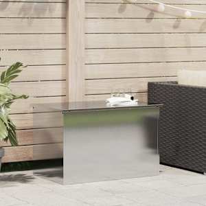 Zunanja shranjevalna škatla srebrna 80 x 50,5 x 50 cm Jeklo