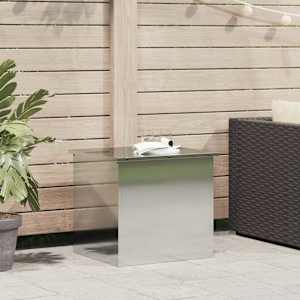 Zunanja shranjevalna škatla srebrna 55 x 50,5 x 50 cm Jeklo