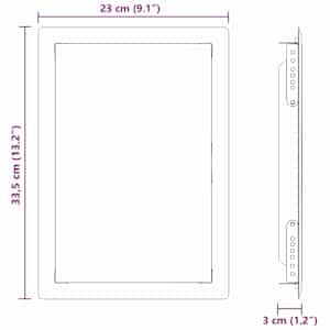 Přístupový panel Bílá 63 x 33 x 3 cm Ocel - obrázek 10