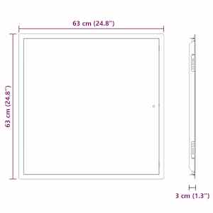 Přístupový panel Bílá 63 x 33 x 3 cm Ocel - obrázek 10