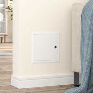 Přístupový panel 2 pcs Bílá 23 x 23 x 3 cm Ocel - obrázek 3