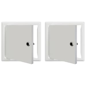 vidaXL Juurdep&auml;&auml;s paneel 2 tk Valge 23 x 23 x 3 cm Teras