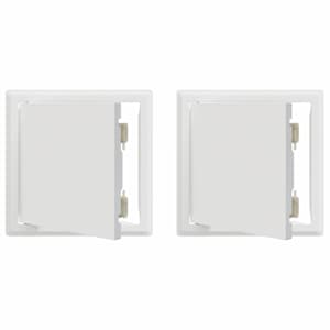vidaXL Juurdep&auml;&auml;s paneel 2 tk Valge 23 x 23 x 3 cm Teras