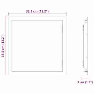 Přístupový panel Bílá 43.5 x 33 x 3 cm Ocel - obrázek 10