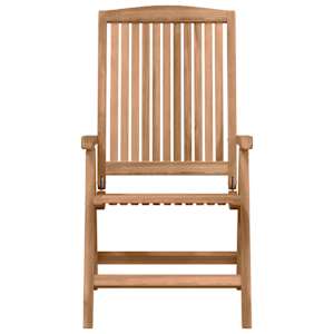 Zahradní jídelní souprava 4 pcs Hnědá Pevné teakové dřevo - obrázek 6