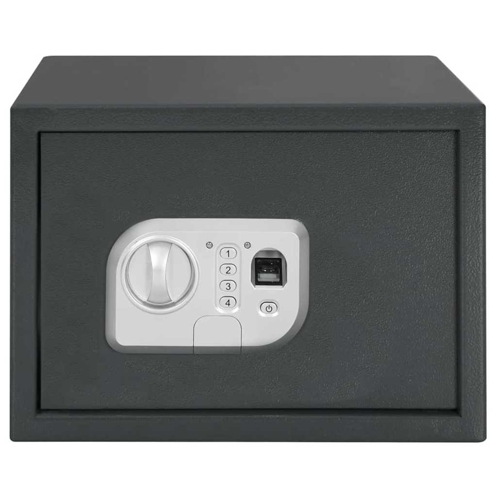 Elektronikus Digitális Széf Ujjlenyomat Zárral 25x35x25 cm Fém 