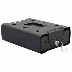 vidaXL Auto seif lukuga Must 22 x 16 x 7 cm Teras