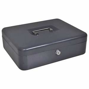 vidaXL Rahaalus lukuga Tumehall 30 x 24 x 9 cm Teras